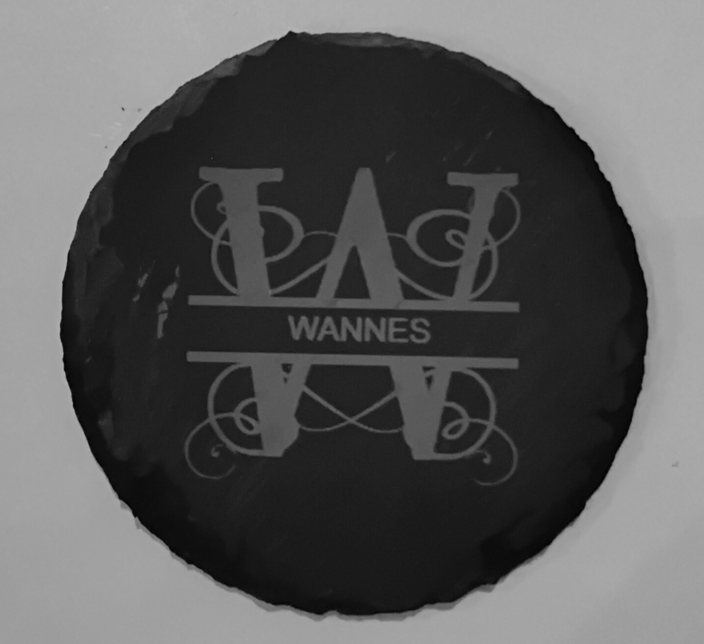 Leisteen Onderzetters graveren 4 stuks